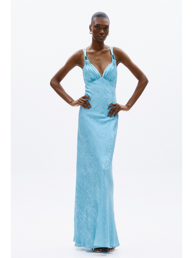 Allure Evening light blue maxi dress