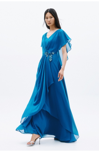 Allure Evening petrol blue dress