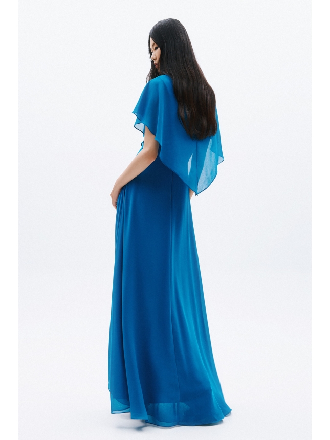 Allure Evening petrol blue dress