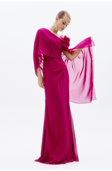 Allure Evenings Magenda maxi dress
