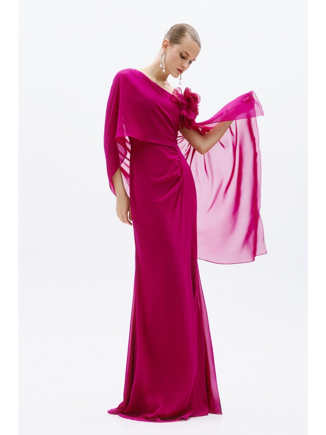 Allure Evenings Magenda maxi dress