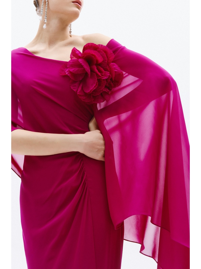 Allure Evenings Magenda maxi dress