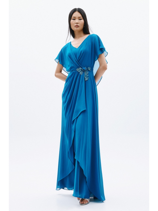 Allure Evening petrol blue dress