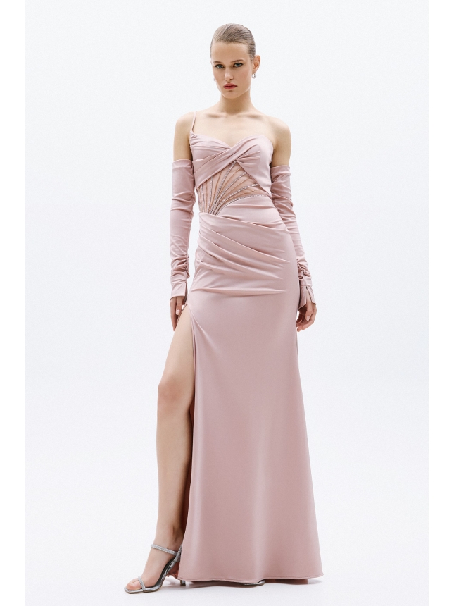 Allure Evening pastel pink dress