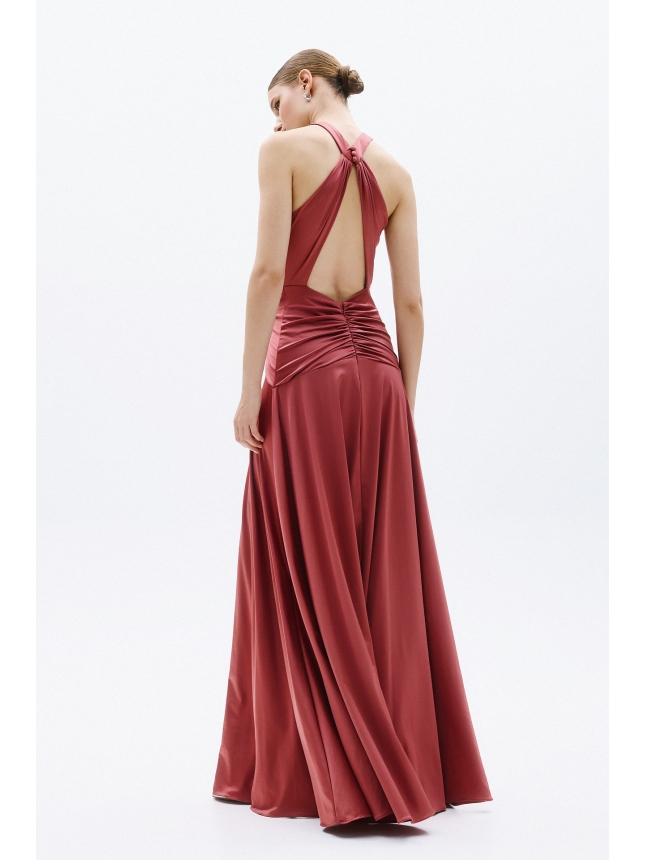 Allure Evening maxi dress with rose