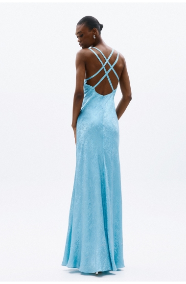 Allure Evening light blue maxi dress