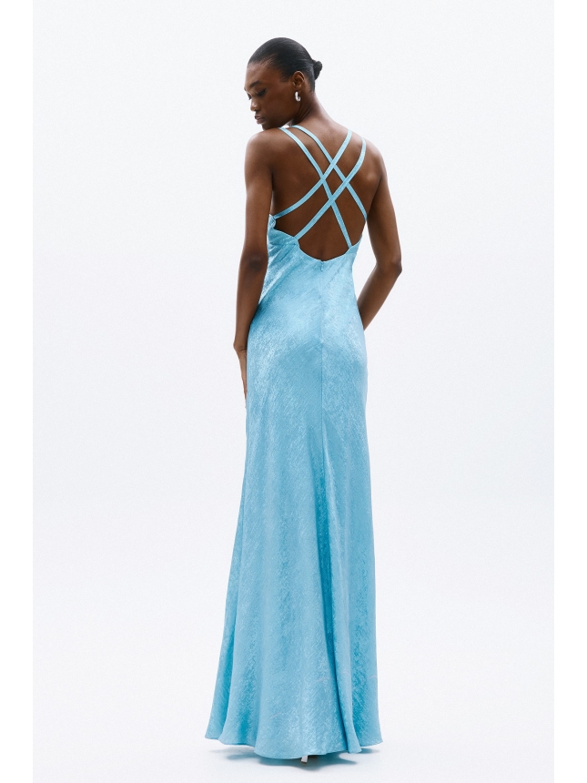 Allure Evening light blue maxi dress