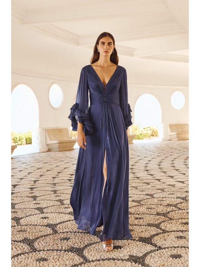 Maestri Haute Couture blue dress