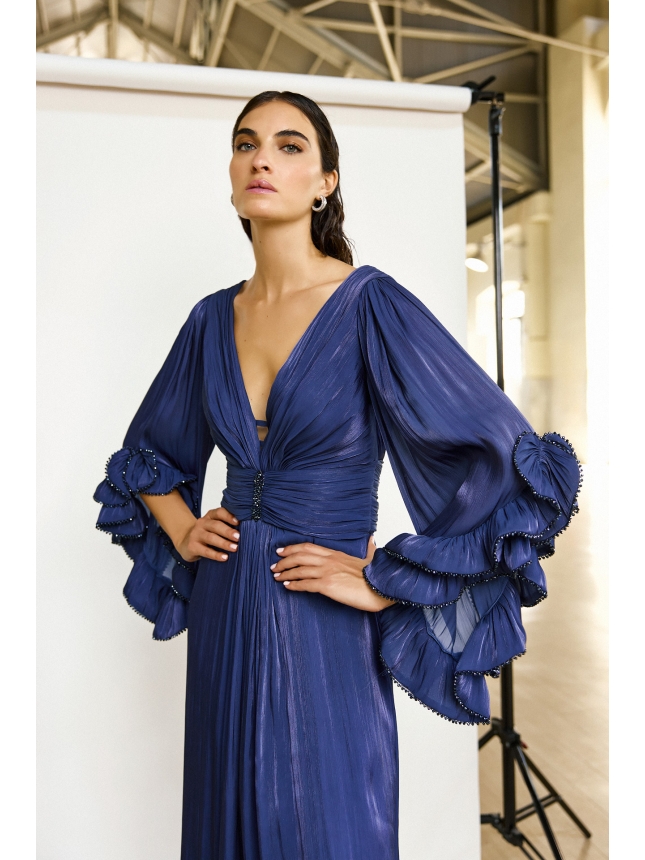 Maestri Haute Couture blue dress