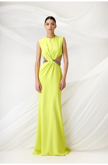 Maestri Haute Couture yellow dress