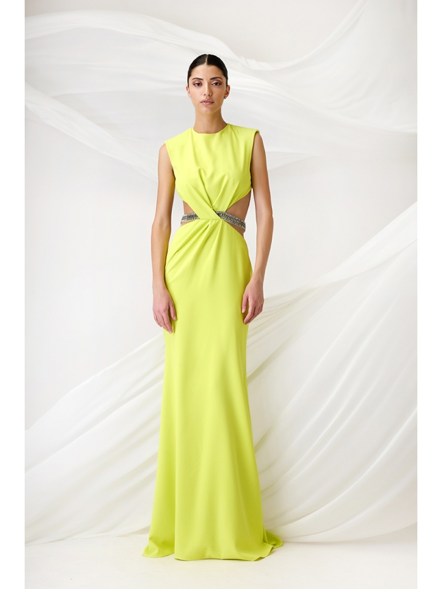 Maestri Haute Couture yellow dress