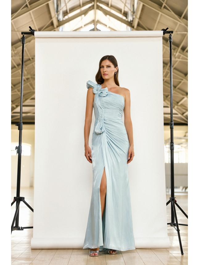 Maestri Haute Couture light blue gown