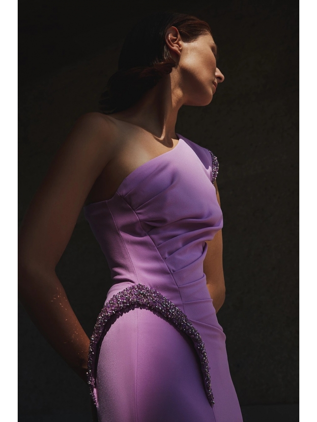 Maestri Haute Couture lilac dress