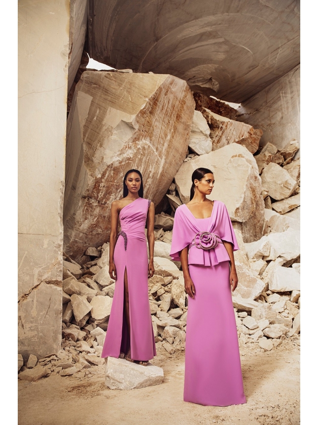 Maestri Haute Couture lilac dress