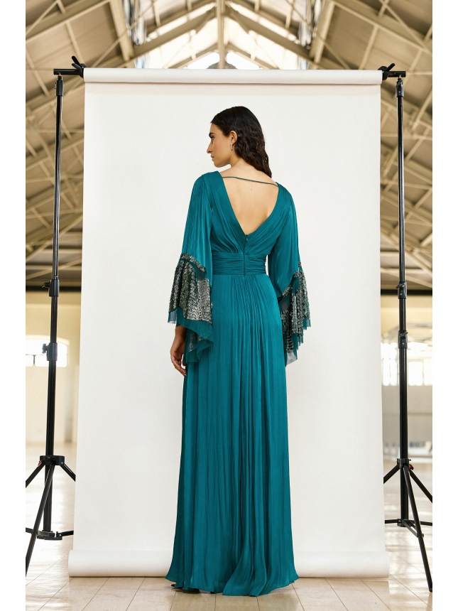 Maestri Haute Couture  petrol dress