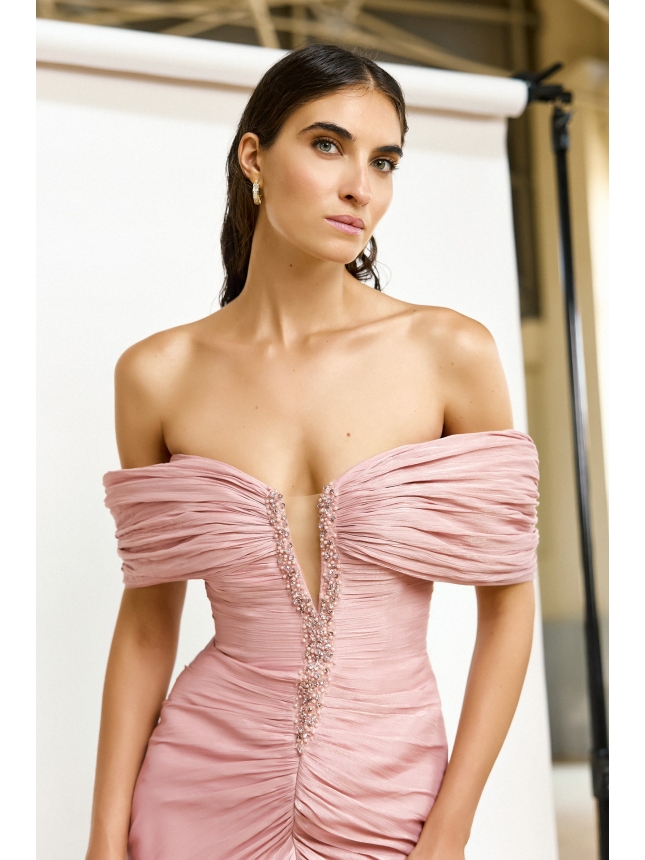 Maestri Haute Couture blush pink gown
