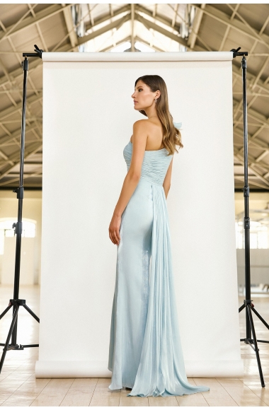 Maestri Haute Couture light blue gown
