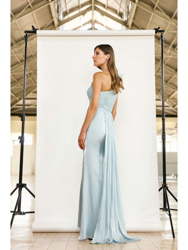Maestri Haute Couture light blue gown