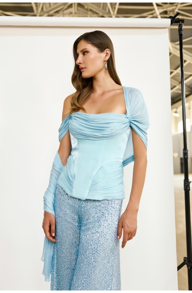 Maestri Haute Couture light blue set