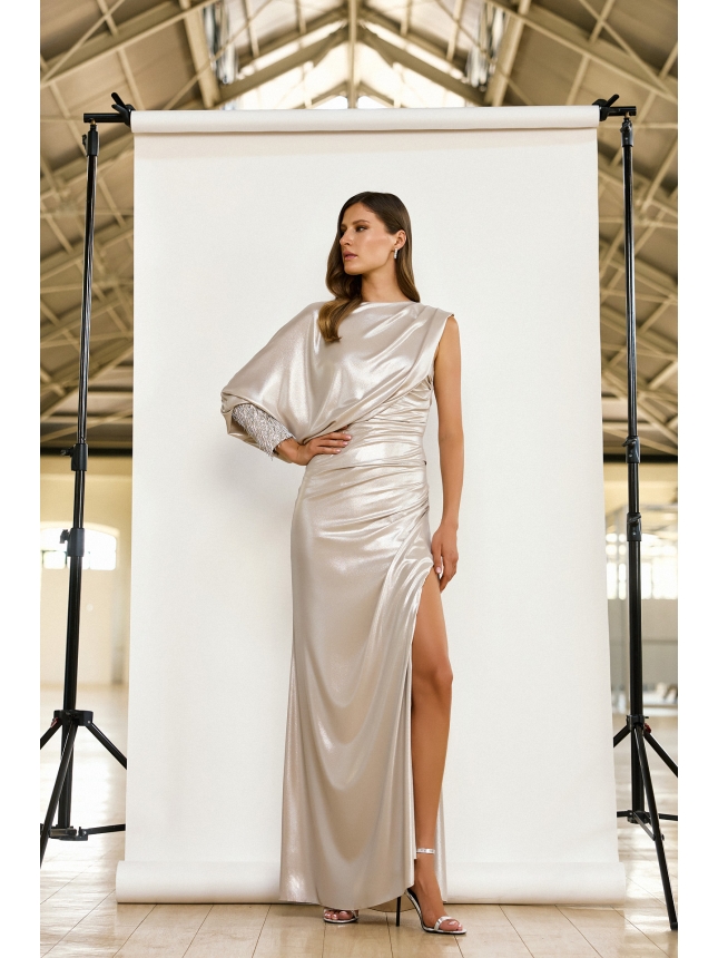 Maestri Haute Couture silver dress