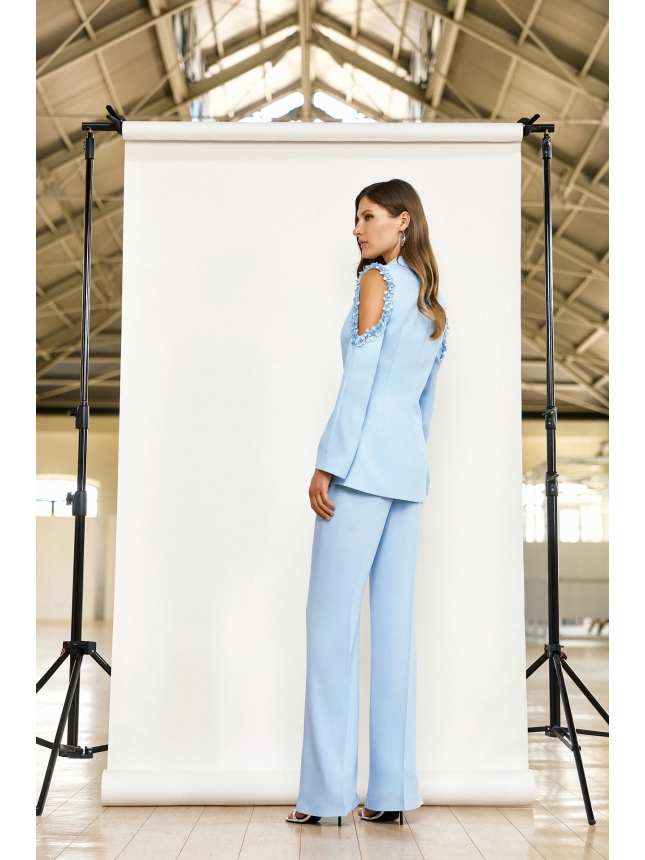 Maestri Haute Couture baby blue suit