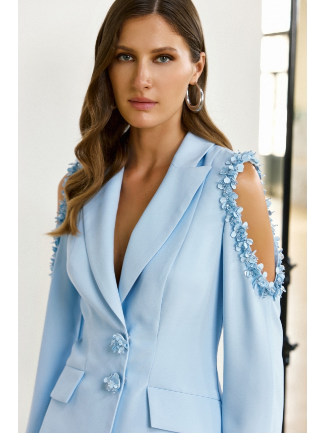 Maestri Haute Couture baby blue suit