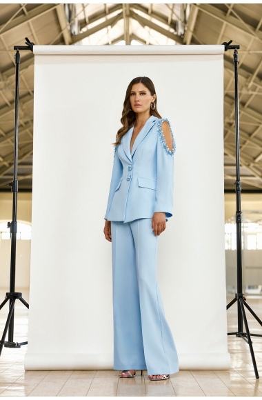 Maestri Haute Couture baby blue suit