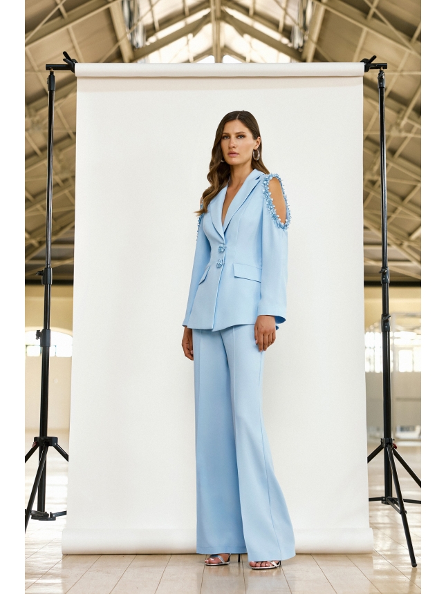 Maestri Haute Couture baby blue suit
