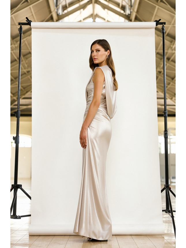 Maestri Haute Couture silver dress