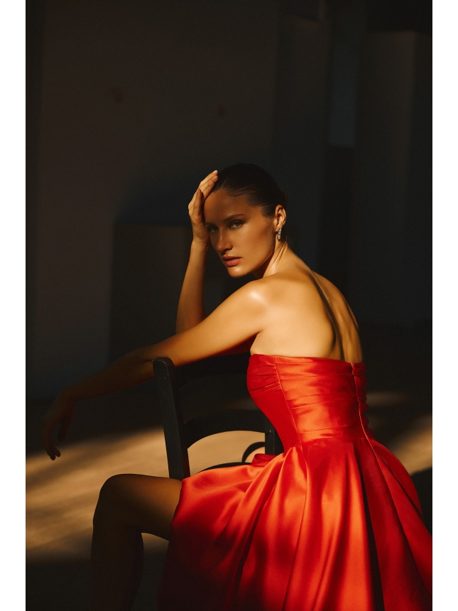 Maestri Haute Couture Red Dress