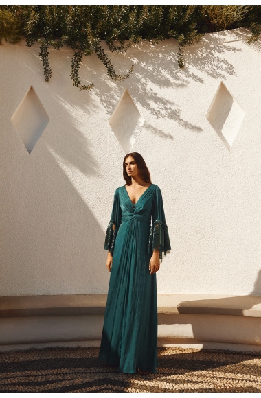 Maestri Haute Couture  petrol dress