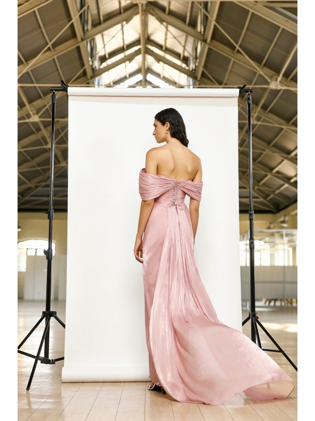 Maestri Haute Couture blush pink gown