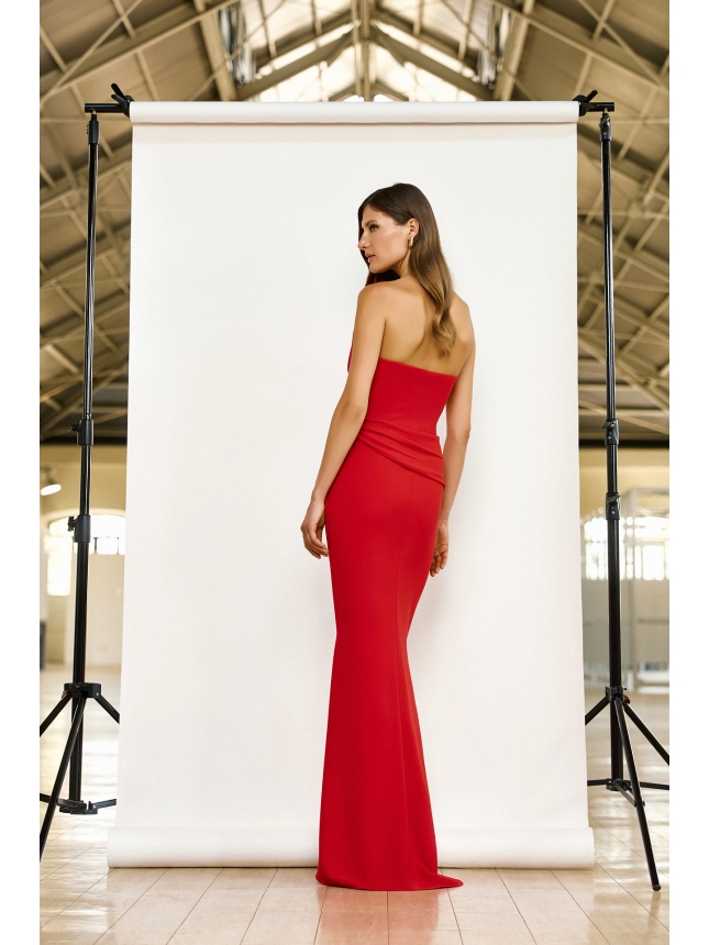 Maestri Haute Couture one shoulder dress