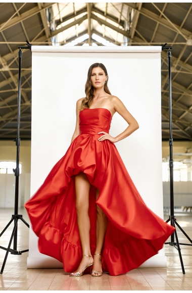 Maestri Haute Couture Red Dress