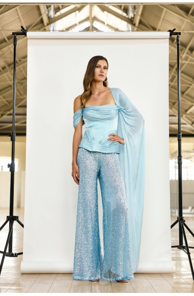 Maestri Haute Couture light blue set