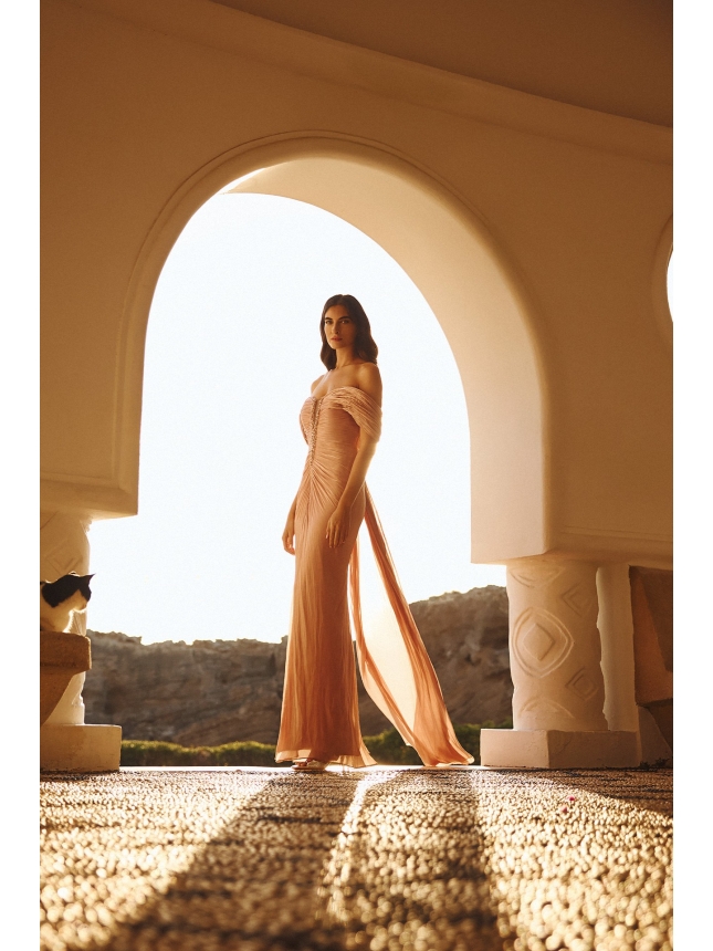 Maestri Haute Couture blush pink gown