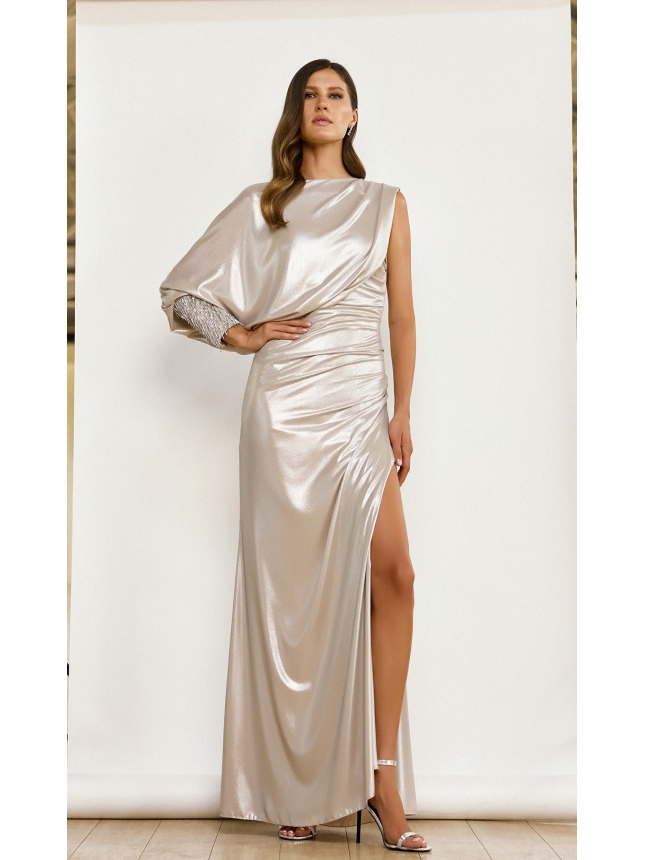 Maestri Haute Couture silver dress