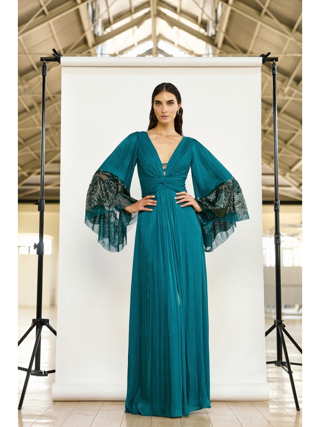 Maestri Haute Couture  petrol dress