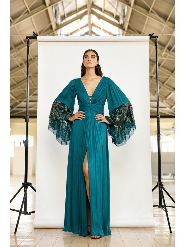 Maestri Haute Couture  petrol dress