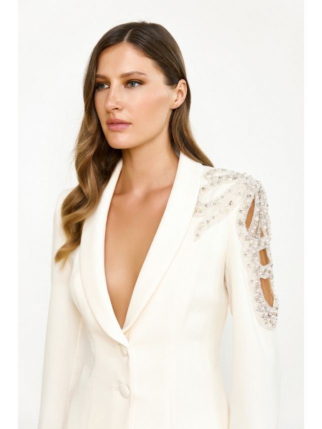 Maestri Haute Couture white suit