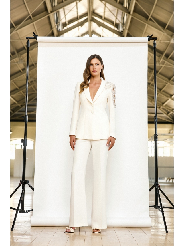 Maestri Haute Couture white suit
