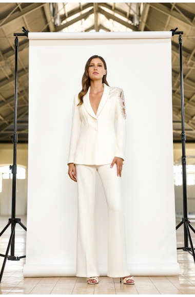 Maestri Haute Couture white suit