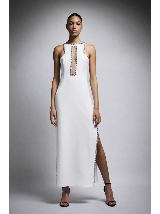 Twins Fantasy white midi dress