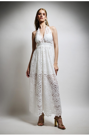 Twins Fantasy white lace dress