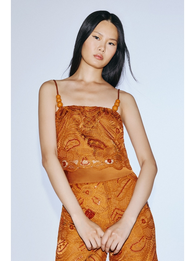 Twins Fantasy brown lace set