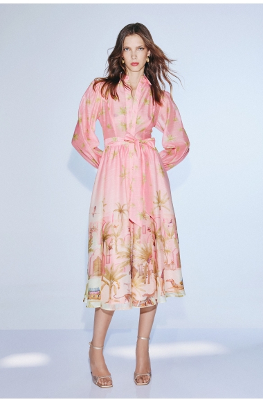 Twins Fantasy pink shirt dress