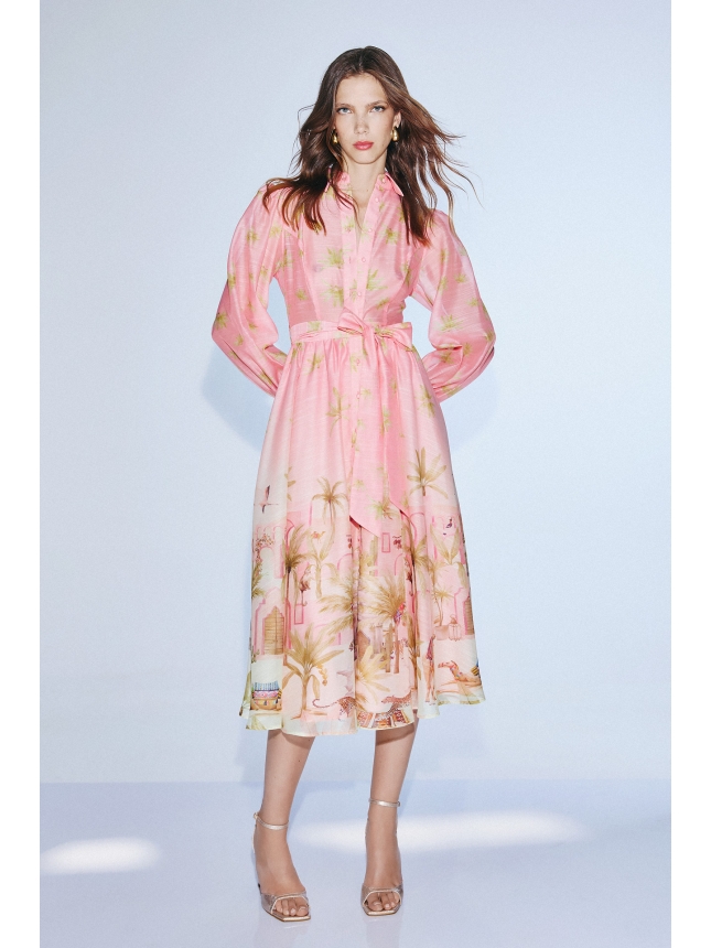 Twins Fantasy pink shirt dress