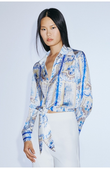 Twins Fantasy blue print shirt