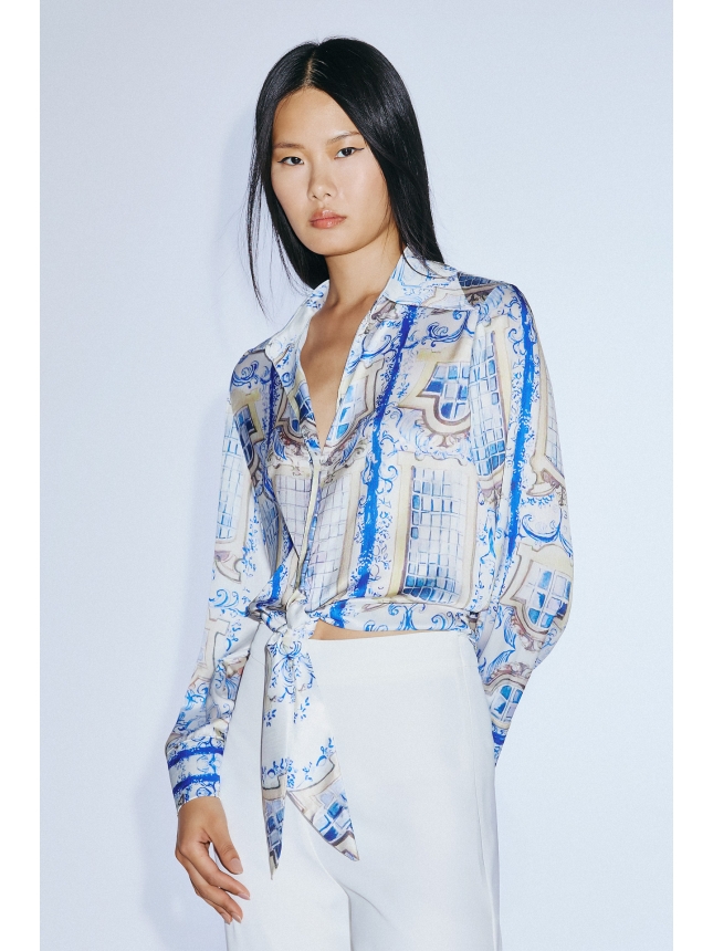 Twins Fantasy blue print shirt