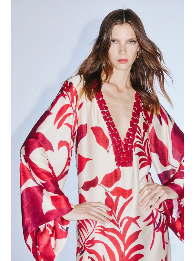 Twins Fantasy red print kaftan